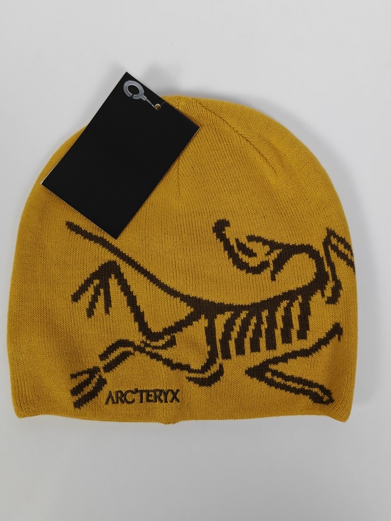 Arc'teryx Other - Arc'teryx Mustard Beanie with Black Skeleton Graphic